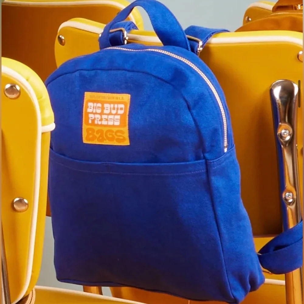 NEW Big Bud Press Mini Backpack, Royal Blue — sealed - Picture 4 of 4